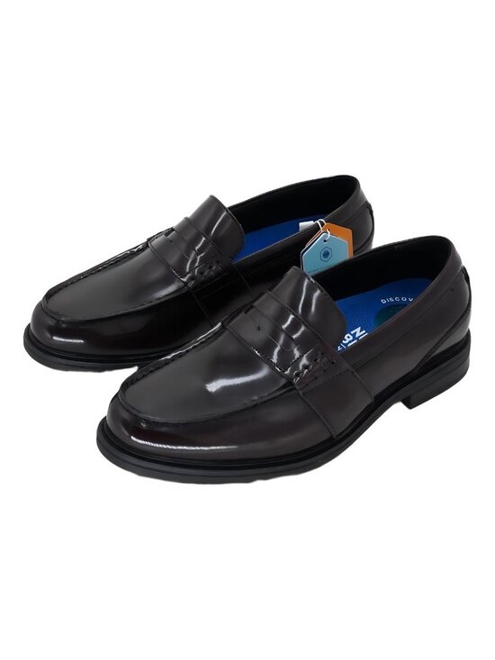 Nunn Bush Lincoln Mens Moc Toe Penny Loafers Burgundy Wide US 8W EU 41 main image 4